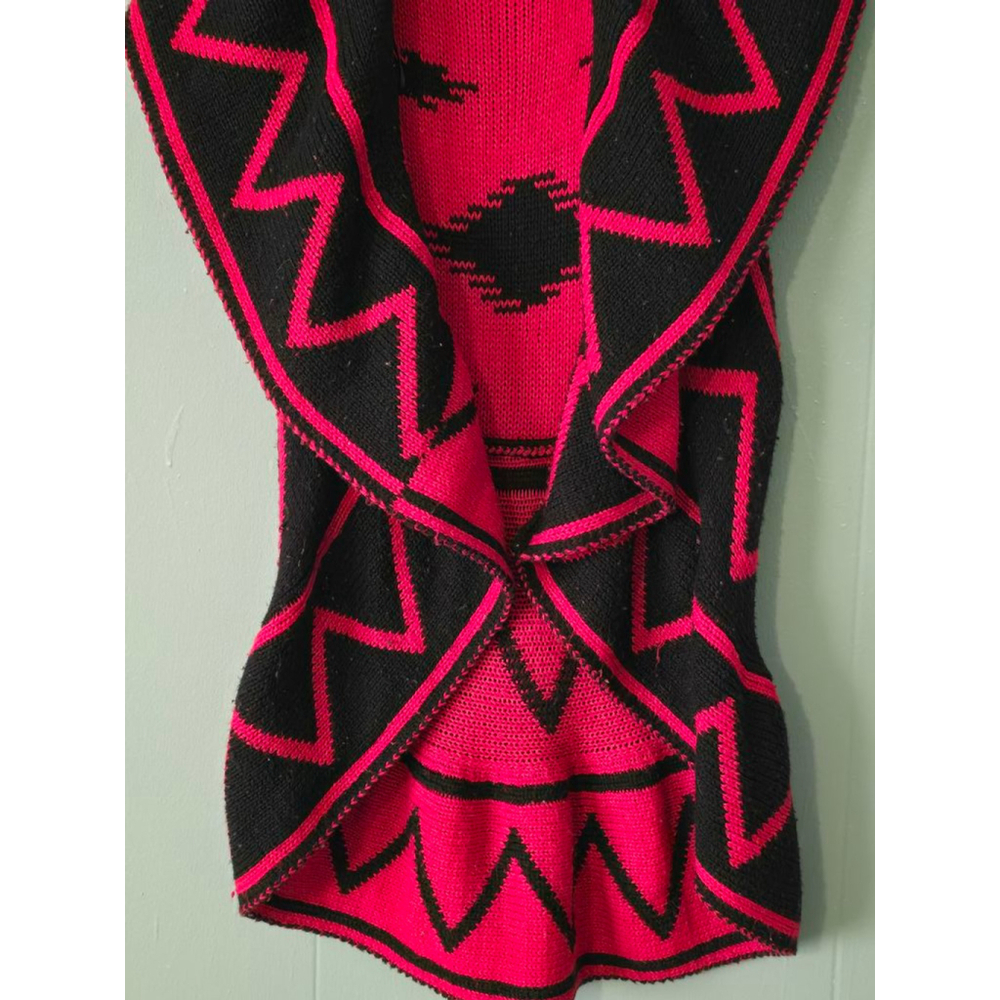 Women's New Directions Cardigan, PXL, Red & Black - Picture 2 of 8